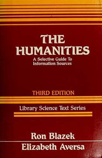 The humanities: a selective guide to information sources
(3rd edition) 